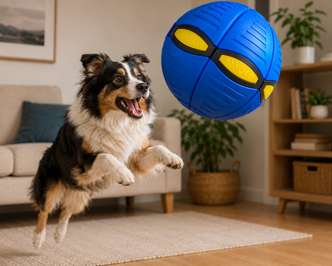 FurZoo LED Flying Saucer Ball for Dogs
