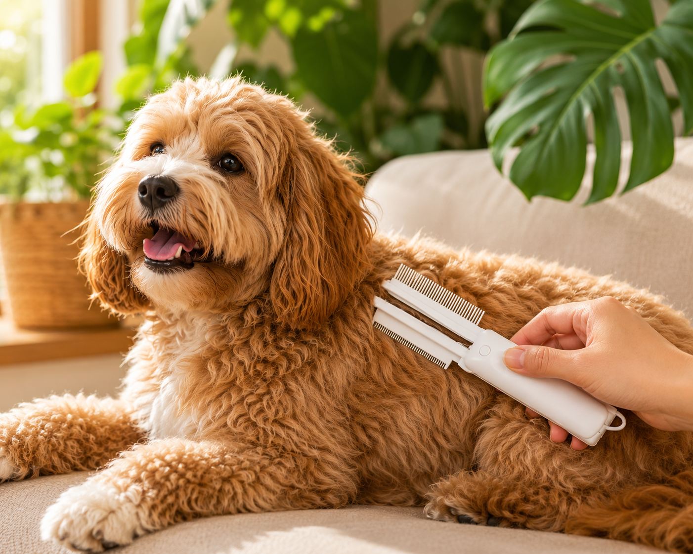 Pet Hair Removal Grooming Brush