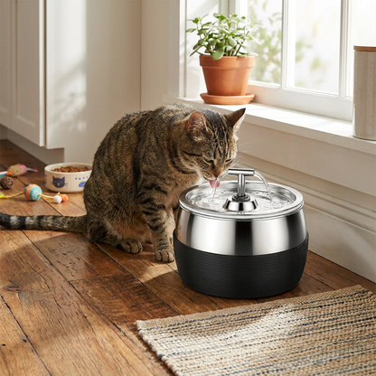 Stainless Steel Pet Water Dispenser lifestyle